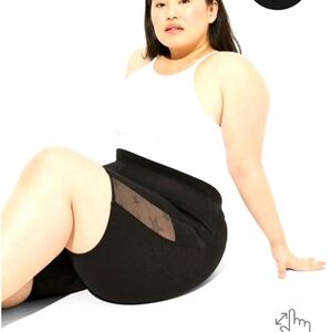 Torrid bike short with Side mesh Glitter stars size 1x